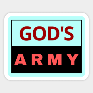 God's Army | Christian Sticker